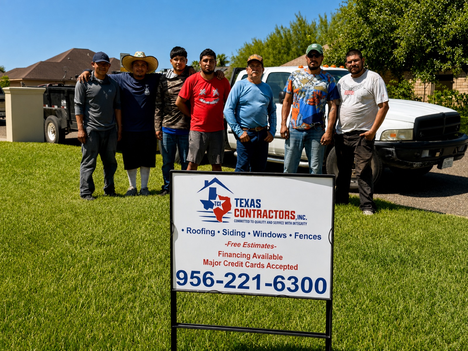 The Texas Contractors crew in the Rio Grande Valley