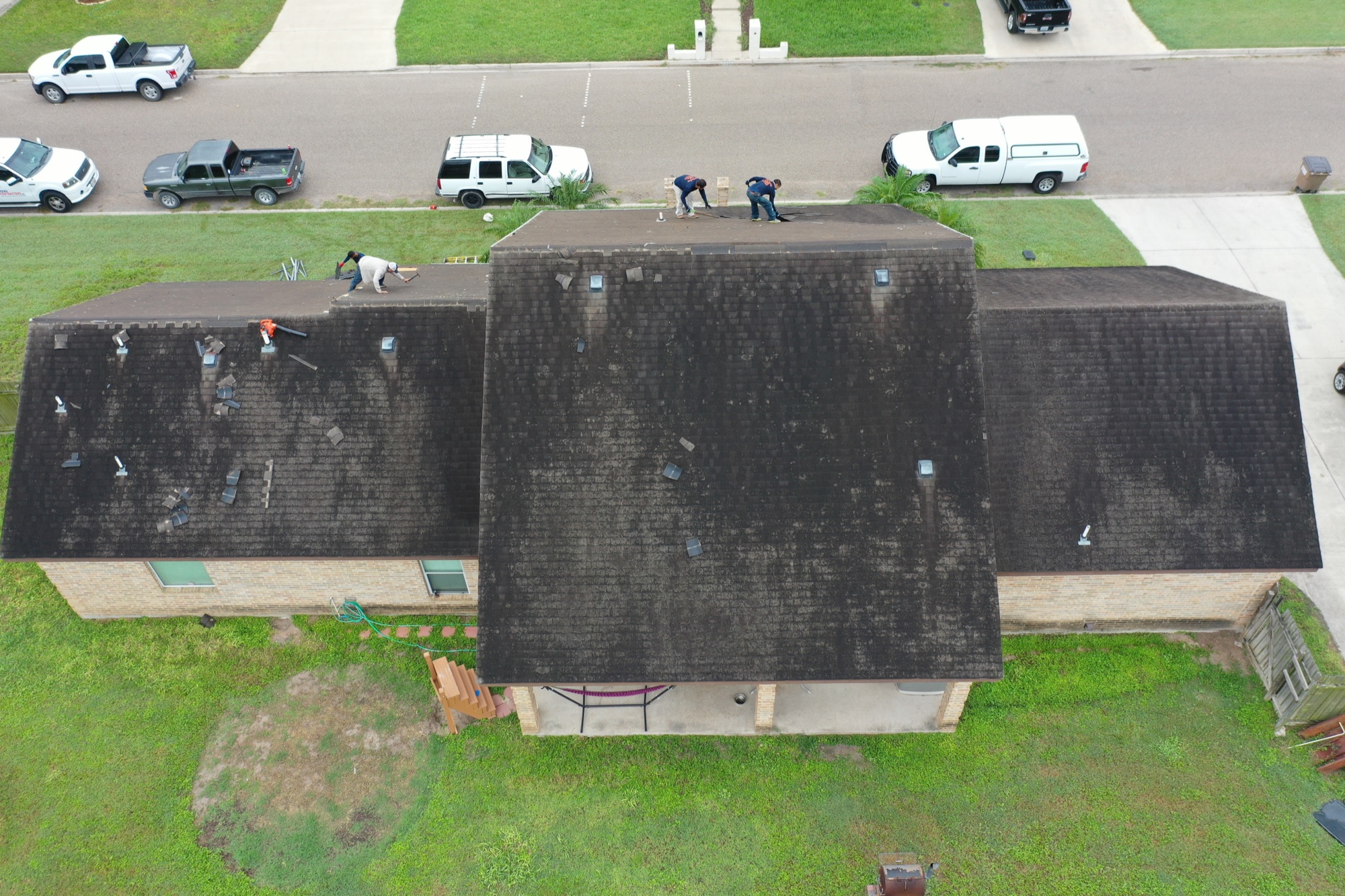 Drone inspection of an aging roof in the Rio Grande Valley